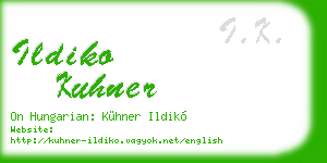 ildiko kuhner business card